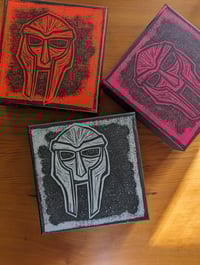 Image 4 of DOOM block print on canvas