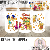 Image 1 of The Flintstones UV DTF cup wrap 