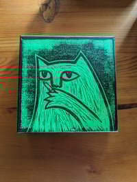 Image 1 of Bad Kitty printed canvas