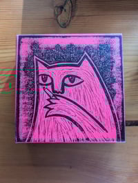 Image 2 of Bad Kitty printed canvas