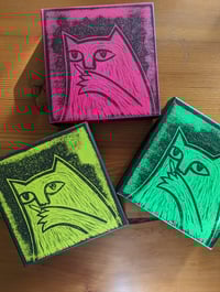 Image 3 of Bad Kitty printed canvas
