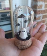 Image 1 of Ghost Terrarium with Black Shrooms