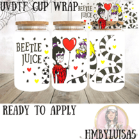 Image 1 of Bettle juice ballon UVDTF cup wrap 