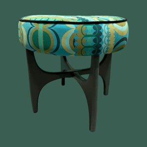 Image of NEW Disc'O' Green Velvet G-Plan stool.