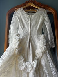 Image 5 of 1950s Lace Flower Gown