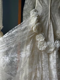 Image 6 of 1950s Lace Flower Gown