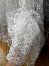 Image 9 of 1950s Lace Flower Gown