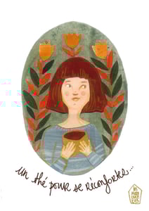 Image of Sérigraphie sur Papier "L' OISEAU ET LE NUAGE"