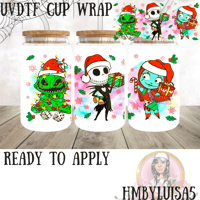 Image 1 of Oogie , Jack and Sally UVDTF cup wrap