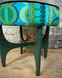 Image 2 of NEW Disc'O' Green Velvet G-Plan stool.