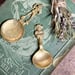 Image of Solid Brass Vintage imp Lincon Tea caddy spoon