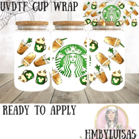 Image 1 of Starbies coffee UVDTF cup wrap 