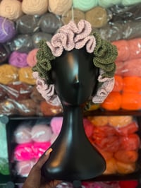 Image 1 of Checkered Ruffle Hat