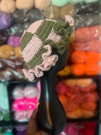 Image 2 of Checkered Ruffle Hat