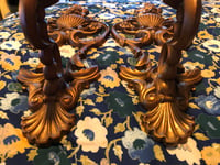 Image 4 of 1960’s Pair of Syroco Gold-tone Candle Sconces 