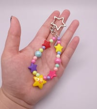 Image 5 of Colorful Rainbow Smiley Star Keychain