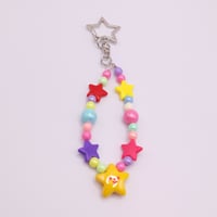 Image 4 of Colorful Rainbow Smiley Star Keychain