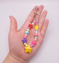 Image 7 of Colorful Rainbow Smiley Star Keychain