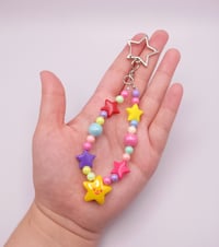 Image 8 of Colorful Rainbow Smiley Star Keychain