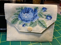 Image 1 of Vintage Yellow Embroidered Little Wallet