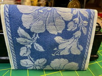 Image 2 of Vintage Blue Tablecloth Little Wallet II