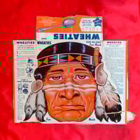 Image 1 of Chief Big Eagle - Wheaties Cereal mask (1940s-50s) - backside