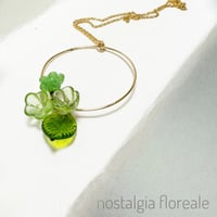Image 1 of Vintage handblown Murano bead pendant necklace