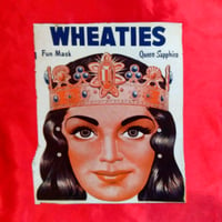 Image 1 of Queen Sapphira- Wheaties Cereal mask (1940s-50s) - cereal box