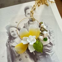 Image 3 of Vintage 1940s handblown Murano bead, freshwater pearl necklace