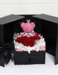 Rose Teddy Bear Gift Box