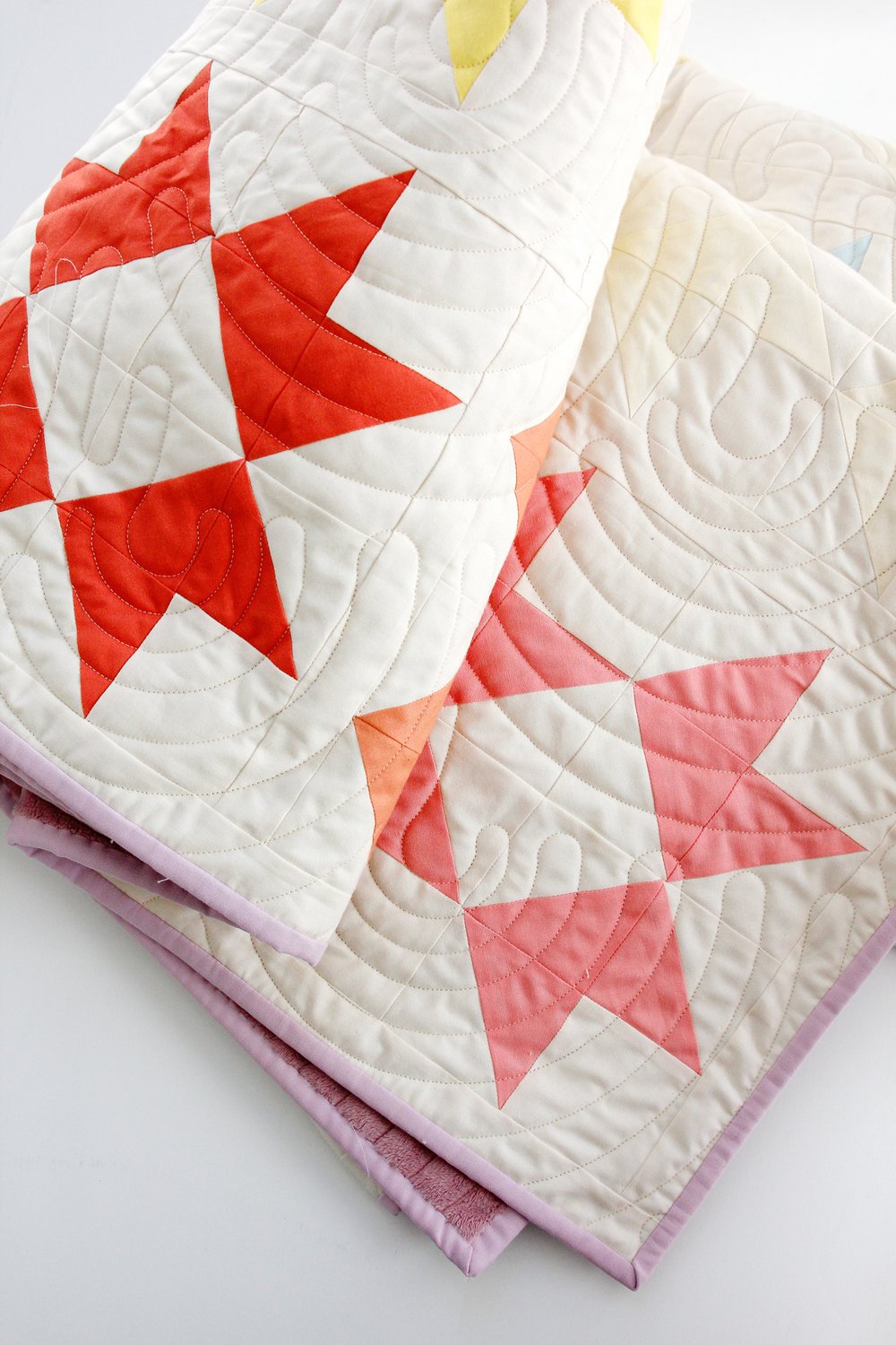 Image of the OMBRE RIBBON STAR quilt pattern PDF