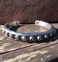 Image 1 of WL&A Handmade Heavy Ingot Medicine Punkero Cuff - Size 8.25" Wrist Cuff 