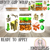 Minecraft gamer UVDTF cup wrap 