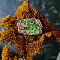 Image 2 of Allosaurus Skull Soft Enamel Pin - 1.5" Double Rubber Pinback