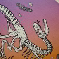 Image 4 of Gorgosaurus Fossil Dinosaur Skeleton Fine Art Print - 8"x10"