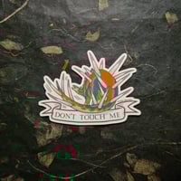 Image 2 of Don't Touch Me! - Kentrosaurus Die-Cut Vinyl Sticker
