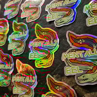 Image 5 of Mentally Eel - Holographic die-cut vinyl sticker