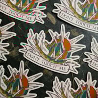 Image 1 of Don't Touch Me! - Kentrosaurus Die-Cut Vinyl Sticker