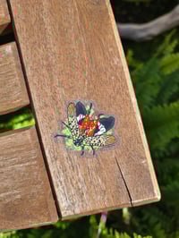 Image 5 of Spotted Lanternflies Clear Vinyl Stickers - Pack of 12 Life-sized Stickers