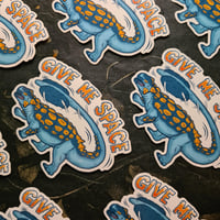 Image 3 of Give Me Space! - Ankylosaurus Die-Cut Vinyl Sticker