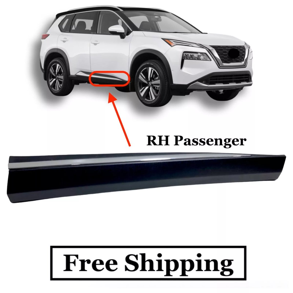 Nissan Rogue Elios X Trail Nissan Rogue Door Trim Molding (Left