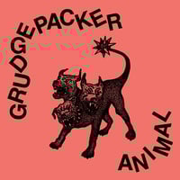 Image 2 of GRUDGEPACKER "Animal" 7"  VIT067 (Milky Clear/Black Ice variant) 