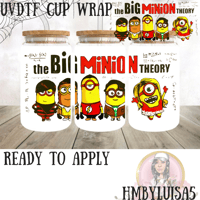 Image 1 of Big Minion theory UVDTF cup wrap 