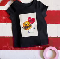 Vintage Hamburger Valentine Toddler Girls T-Shirt