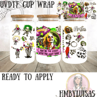 Image 1 of Never trust the living Bettlejuice UVDTF cup wrap 