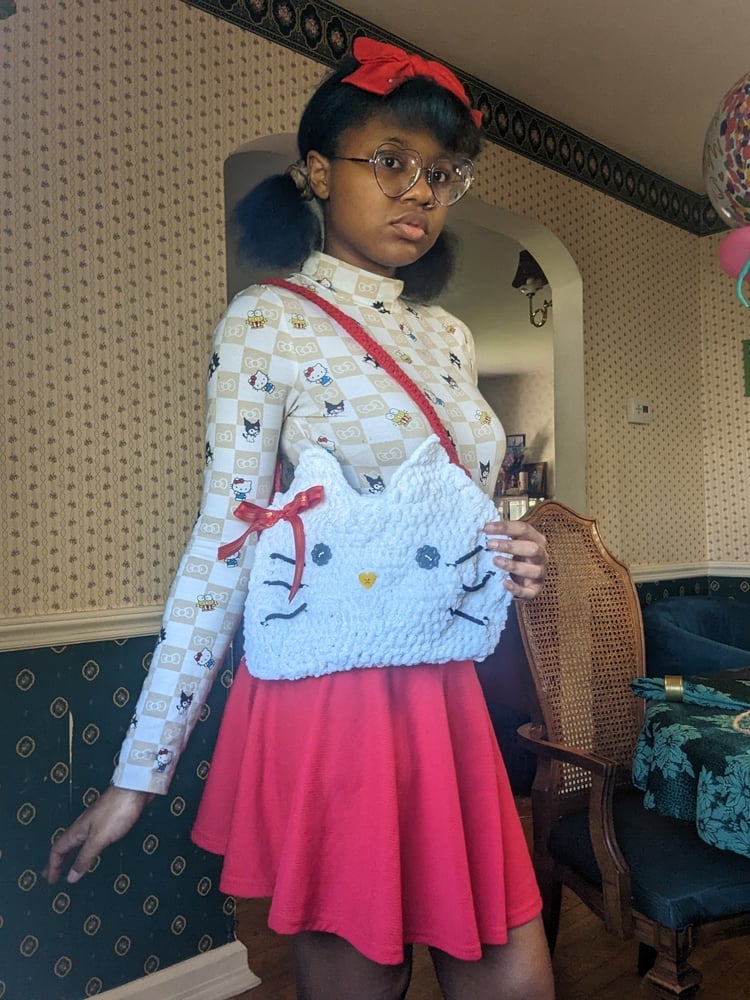 Image of "Hello Kitty" Crochet Bags