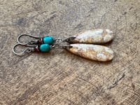 Image 1 of Fossil Coral earrings/ n70