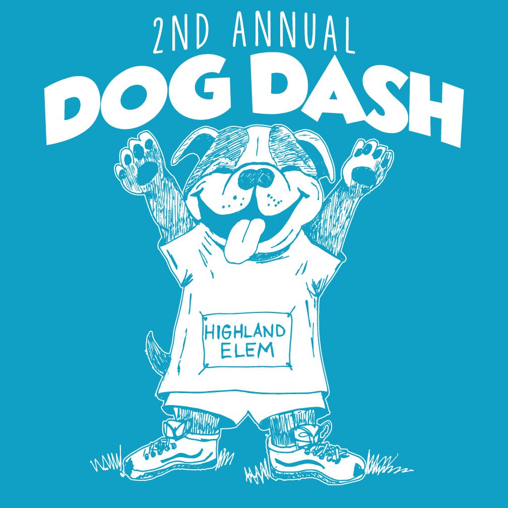 Image of Adult Highland Elem Dog Dash Tee PRE ORDER