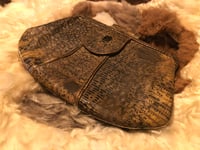 Image 1 of 1930’s Antique Genuine Monitor Lizard-Skin Clutch