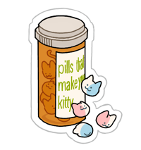 [PREORDER] Kitty Pills Sticker